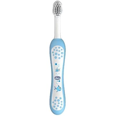 Chicco 00006958200000 Brosse à dent manuelle Mixte Enfant Bleu (claire/blanc) 6-36 mois - Publicité Chicco 00006958200000 Brosse à dent manuelle Mixte Enfant Bleu (claire/blanc) 6-36 mois - Publicité