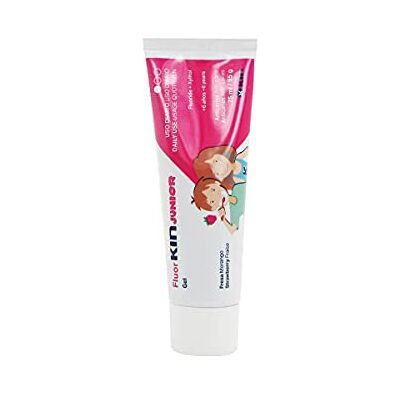 KIN Fluor Junior Gel Dentaire Fraise 75ml - Publicité KIN Fluor Junior Gel Dentaire Fraise 75ml - Publicité