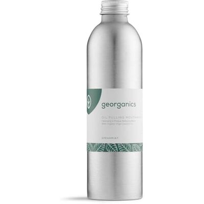 Georganics Rince-bouche éclaircissant biologique Mélange nettoyant et réducteur de plaque avec de l'huile de noix de coco vierge biologique Menthe verte 100 ml - Publicité Georganics Rince-bouche éclaircissant biologique Mélange nettoyant et réducteur de plaque avec de l'huile de noix de coco vierge biologique Menthe verte 100 ml - Publicité
