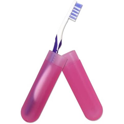 Dental Aesthetics Etui de Voyage pour Brosse à Dents ~ Boite Plastique, Garde la Brosse Propre en Vacances (Rose) - Publicité Dental Aesthetics Etui de Voyage pour Brosse à Dents ~ Boite Plastique, Garde la Brosse Propre en Vacances (Rose) - Publicité