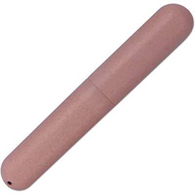 Dental Aesthetics 1 étui de voyage pour brosse à dents en paille de blé écologique, rose, Étui à brosse à dents - Publicité Dental Aesthetics 1 étui de voyage pour brosse à dents en paille de blé écologique, rose, Étui à brosse à dents - Publicité
