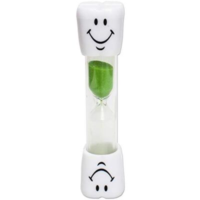 Dental Aesthetics Minuteur de brosse à dents pour enfants ~ 2 minutes sourire sablier pour brosser les dents des enfants (vert) - Publicité Dental Aesthetics Minuteur de brosse à dents pour enfants ~ 2 minutes sourire sablier pour brosser les dents des enfants (vert) - Publicité