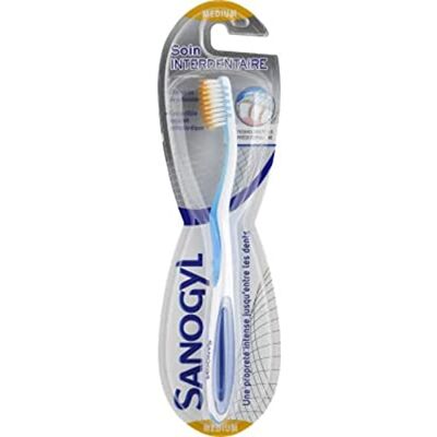 Sanogyl Brosse à dents medium, soin interdentaire La brosse à dents - Publicité Sanogyl Brosse à dents medium, soin interdentaire La brosse à dents - Publicité