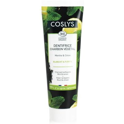 Coslys Dentifrice Au Charbon Végétal , 1 Unité (Lot De 1) - Publicité Coslys Dentifrice Au Charbon Végétal , 1 Unité (Lot De 1) - Publicité