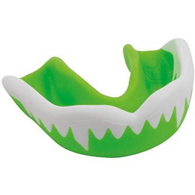 Gilbert Synergie Viper Protection dentaire de rugby pour enfant Vert/blanc - Publicité Gilbert Synergie Viper Protection dentaire de rugby pour enfant Vert/blanc - Publicité