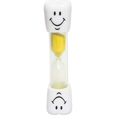 Dental Aesthetics Minuteur de brosse à dents pour enfants ~ 2 minutes sourire sablier pour brosser les dents des enfants (jaune) - Publicité Dental Aesthetics Minuteur de brosse à dents pour enfants ~ 2 minutes sourire sablier pour brosser les dents des enfants (jaune) - Publicité