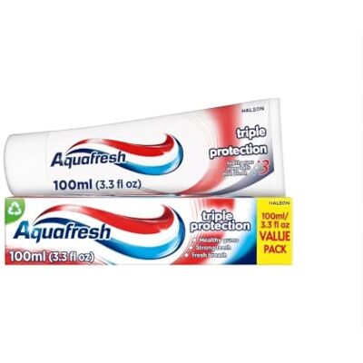 Aquafresh Triple Protection Tandpasta 100 ml - Publicité Aquafresh Triple Protection Tandpasta 100 ml - Publicité