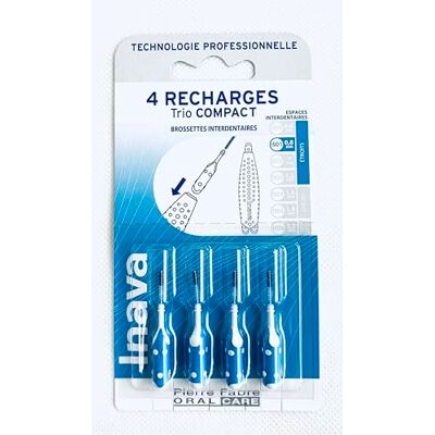 Recharge Inava Trio Compacte - Recharge Brossettes ISO 1 0.8mm - Publicité Recharge Inava Trio Compacte - Recharge Brossettes ISO 1 0.8mm - Publicité