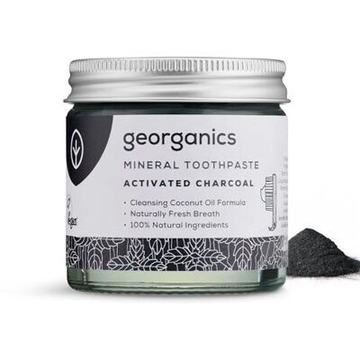 Georganics DENTIFRICO MINERAL carbon activado crema – produit spécialisé pour un usage quotidien, s’intègre facilement dans une routine de tous les jours, contenance 120 ml et facilite la prise en cha - Publicité Georganics DENTIFRICO MINERAL carbon activado crema – produit spécialisé pour un usage quotidien, s’intègre facilement dans une routine de tous les jours, contenance 120 ml et facilite la prise en cha - Publicité