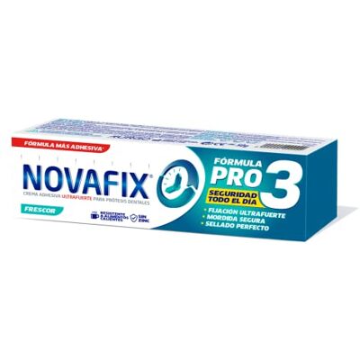 Urgo Novafix Pro3 Fraîcheur 50g - Colle pour prothèses - Publicité Urgo Novafix Pro3 Fraîcheur 50g - Colle pour prothèses - Publicité