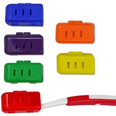 Dental Aesthetics Capuchon pour Brosse à Dents Adulte (Lot de 6 couleurs) - Publicité Dental Aesthetics Capuchon pour Brosse à Dents Adulte (Lot de 6 couleurs) - Publicité