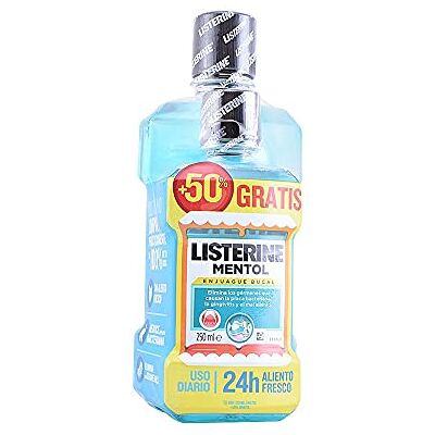 Lotion buccale Menthol Elixir de Listerine - 500ml - Publicité Lotion buccale Menthol Elixir de Listerine - 500ml - Publicité