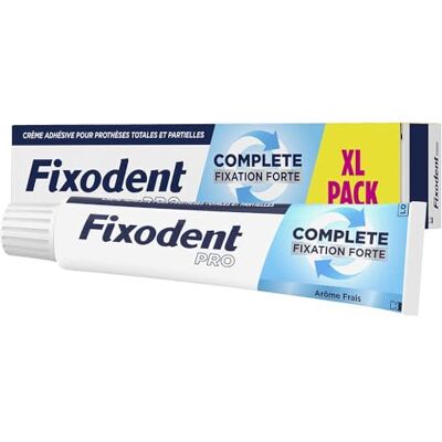 Fixodent - Pro Creme - Fort - Frais - Adhésif - Publicité Fixodent - Pro Creme - Fort - Frais - Adhésif - Publicité