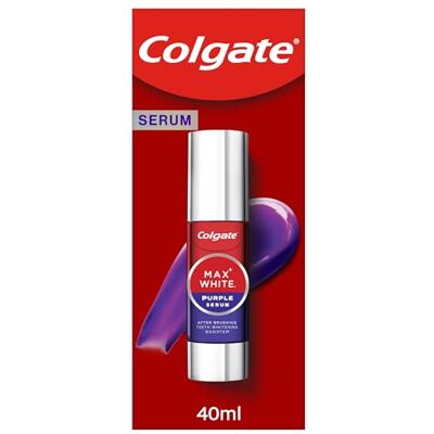 Colgate Sérum Max White Purple Booster de Blancheur, 40 ml - Publicité Colgate Sérum Max White Purple Booster de Blancheur, 40 ml - Publicité