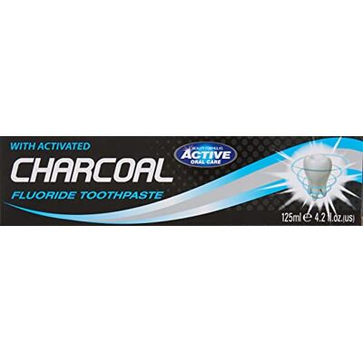 Beauty Formulas Activated Charcoal Fluoride Toothpaste 125ml - Publicité Beauty Formulas Activated Charcoal Fluoride Toothpaste 125ml - Publicité