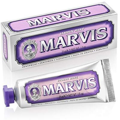 Dentifrice à la réglisse Marvis Amarelli - Taille de voyage - Soins dentaires - Publicité Dentifrice à la réglisse Marvis Amarelli - Taille de voyage - Soins dentaires - Publicité