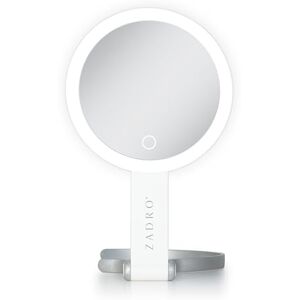 Zadro Miroir de maquillage éclairé par LED, double face avec grossissement 1x et 10x, miroir de courtoisie portable rechargeable avec 3 réglages de couleur à intensité variable, design mains libres et - Publicité Zadro Miroir de maquillage éclairé par LED, double face avec grossissement 1x et 10x, miroir de courtoisie portable rechargeable avec 3 réglages de couleur à intensité variable, design mains libres et - Publicité