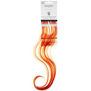 Balmain Lot de 10 extensions de cheveux humains à remplir Orange soleil Longueur 45 cm 0,027 kg - Publicité