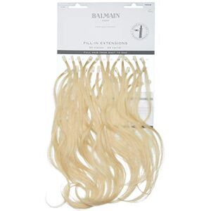 Balmain Extensions de cheveux humains à remplir 50 pièces Longueur : 25 cm L10 Blond très clair 13 g - Publicité