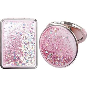 Yngffb Petit Miroir De Poche, Petit Miroir, Miroir A Main, Miroir Portable, Convient Pour Les Voyages, Emportez-Le Avec Vous (Costume Rose) - Publicité Yngffb Petit Miroir De Poche, Petit Miroir, Miroir A Main, Miroir Portable, Convient Pour Les Voyages, Emportez-Le Avec Vous (Costume Rose) - Publicité