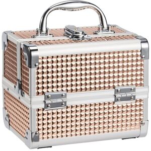 Joligrace Mallette Maquillage avec Le Miroir Valise Vanité Rangement Malette à Onglerie Organisateur Beauté Cas Femme Bijoux Boîte de Cosmétiques Professionnel avec Clés, Doré - Publicité Joligrace Mallette Maquillage avec Le Miroir Valise Vanité Rangement Malette à Onglerie Organisateur Beauté Cas Femme Bijoux Boîte de Cosmétiques Professionnel avec Clés, Doré - Publicité