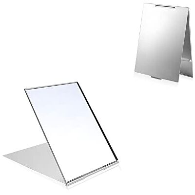 LELE LIFE Lot de 2 miroirs pliants Portables Ultra-Minces, Coque en Aluminium, Facile à Transporter, Miroir de Maquillage de Voyage, Miroir de courtoisie, Mini Taille, 8,3 x 5 cm, XXS - Publicité LELE LIFE Lot de 2 miroirs pliants Portables Ultra-Minces, Coque en Aluminium, Facile à Transporter, Miroir de Maquillage de Voyage, Miroir de courtoisie, Mini Taille, 8,3 x 5 cm, XXS - Publicité