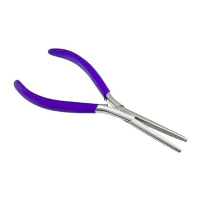 MAQNSCO Pince plate pour extensions de cheveux à long bec – Pince de fixation pour extensions de cheveux à appliquer et enlever avec poignée bleue - Publicité MAQNSCO Pince plate pour extensions de cheveux à long bec – Pince de fixation pour extensions de cheveux à appliquer et enlever avec poignée bleue - Publicité