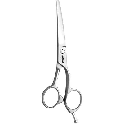 Jaguar Ciseaux à cheveux XENOX 5.5" Ciseaux de coiffeur en design offset partiellement satinés Made in Germany - Publicité Jaguar Ciseaux à cheveux XENOX 5.5" Ciseaux de coiffeur en design offset partiellement satinés Made in Germany - Publicité
