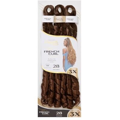 CHERISH Lot de 3 extensions de cheveux bouclés en spirale, 71,1 cm, styles sans nœuds, couleur T4/30 - Publicité CHERISH Lot de 3 extensions de cheveux bouclés en spirale, 71,1 cm, styles sans nœuds, couleur T4/30 - Publicité