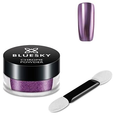 BLUESKY Kit de poudre à ongles chromée avec pinceau applicateur pour gel métallique Violet 5 g - Publicité BLUESKY Kit de poudre à ongles chromée avec pinceau applicateur pour gel métallique Violet 5 g - Publicité