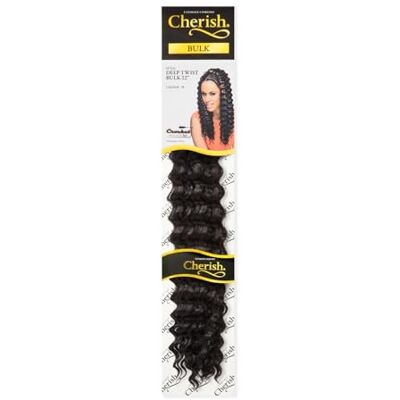 CHERISH /Deep Twist Bulk 55,9 cm / Tresses de cheveux au crochet/Couleur Couleur 1B - Publicité CHERISH /Deep Twist Bulk 55,9 cm / Tresses de cheveux au crochet/Couleur Couleur 1B - Publicité