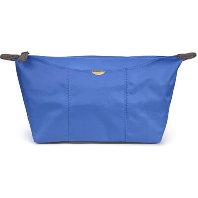 KINSTON Trousse de Toilette Satinée Multi-Usage, Pochette Cosmétique de Voyage, Organisateur Maquillage, Rangement Accessoires Beauté et Hygiène Bleu - Publicité KINSTON Trousse de Toilette Satinée Multi-Usage, Pochette Cosmétique de Voyage, Organisateur Maquillage, Rangement Accessoires Beauté et Hygiène Bleu - Publicité