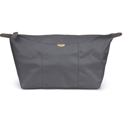 KINSTON Trousse de Toilette Satinée Multi-Usage, Pochette Cosmétique de Voyage, Organisateur Maquillage, Rangement Accessoires Beauté et Hygiène Gris - Publicité KINSTON Trousse de Toilette Satinée Multi-Usage, Pochette Cosmétique de Voyage, Organisateur Maquillage, Rangement Accessoires Beauté et Hygiène Gris - Publicité