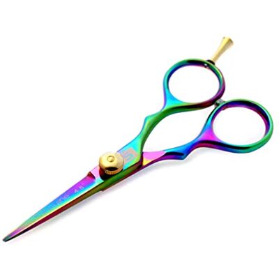 Sanguine Petits Ciseaux de Coiffure Professionnels, Ciseaux de Coiffure Japonais pour une Coupe de Cheveux Précise, Rasoir Revêtement Titane + Coffret de Présentation - Publicité Sanguine Petits Ciseaux de Coiffure Professionnels, Ciseaux de Coiffure Japonais pour une Coupe de Cheveux Précise, Rasoir Revêtement Titane + Coffret de Présentation - Publicité