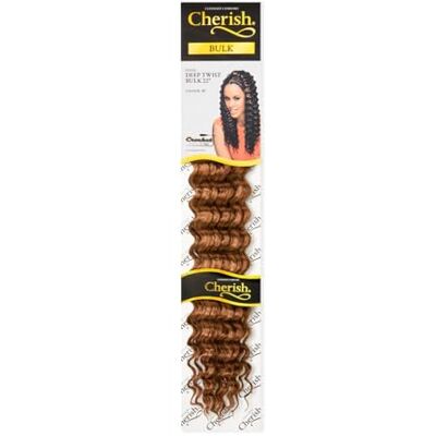 CHERISH Extensions de cheveux synthétiques bouclés au crochet – Deep Twist Bulk 55,9 cm Couleur – 30 - Publicité CHERISH Extensions de cheveux synthétiques bouclés au crochet – Deep Twist Bulk 55,9 cm Couleur – 30 - Publicité