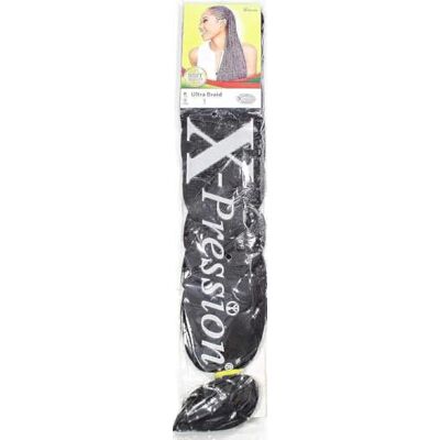 x-pression Extension de cheveux de qualité supérieure Ultra Braid de 2,1 m de longueur Plusieurs couleurs - Publicité x-pression Extension de cheveux de qualité supérieure Ultra Braid de 2,1 m de longueur Plusieurs couleurs - Publicité