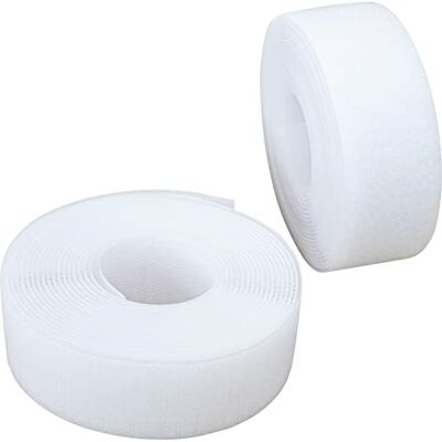 AERZETIX C65974 Bande/rouleau de scratch 40 mm 5 mètre auto-agrippant organisateur/serre câbles ruban sac vêtement attache sangle couleur: blanc en polyamide et polyester - Publicité AERZETIX C65974 Bande/rouleau de scratch 40 mm 5 mètre auto-agrippant organisateur/serre câbles ruban sac vêtement attache sangle couleur: blanc en polyamide et polyester - Publicité