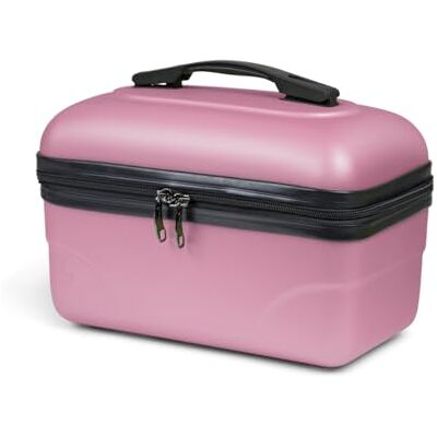 KINSTON Vanity Trousse de Toilette Cosmétiques, Rigide avec Poignée, Organisateur de Voyage, Boîte de Rangement Grande capacité (Rose/Modèle Standard) - Publicité KINSTON Vanity Trousse de Toilette Cosmétiques, Rigide avec Poignée, Organisateur de Voyage, Boîte de Rangement Grande capacité (Rose/Modèle Standard) - Publicité