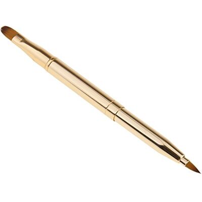 Sitrda (1 pièce) Pinceau à lèvres rétractable 2 en 1 double extrémité avec capuchon pour palette – Doré - Publicité Sitrda (1 pièce) Pinceau à lèvres rétractable 2 en 1 double extrémité avec capuchon pour palette – Doré - Publicité