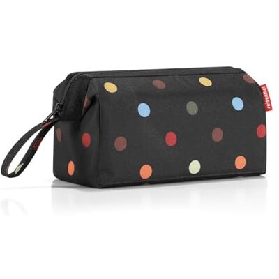 reisenthel travelcosmetic dots trousse de toilette, volume 4l, armature métale intégrée, dragonne, poche intérieure zippée, 3 élastiques de maintien à la paroi intérieure - Publicité reisenthel travelcosmetic dots trousse de toilette, volume 4l, armature métale intégrée, dragonne, poche intérieure zippée, 3 élastiques de maintien à la paroi intérieure - Publicité