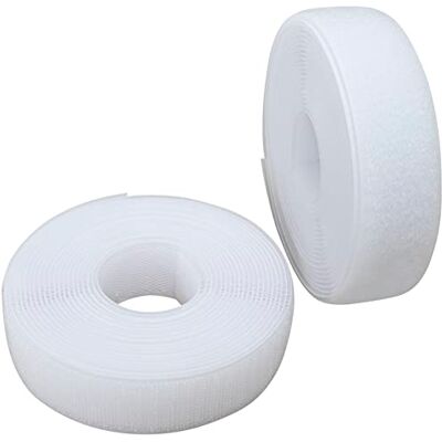 AERZETIX C65957 Bande/rouleau de scratch 30 mm 5 mètre auto-agrippant organisateur/serre câbles ruban sac vêtement attache sangle couleur: blanc en polyamide et polyester - Publicité AERZETIX C65957 Bande/rouleau de scratch 30 mm 5 mètre auto-agrippant organisateur/serre câbles ruban sac vêtement attache sangle couleur: blanc en polyamide et polyester - Publicité