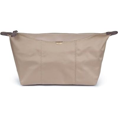 KINSTON Trousse de Toilette Satinée Multi-Usage, Pochette Cosmétique de Voyage, Organisateur Maquillage, Rangement Accessoires Beauté et Hygiène Beige - Publicité KINSTON Trousse de Toilette Satinée Multi-Usage, Pochette Cosmétique de Voyage, Organisateur Maquillage, Rangement Accessoires Beauté et Hygiène Beige - Publicité