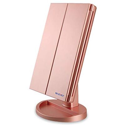 Weily - Hf B04 003 011 - Rose Gold - Miroir de maquillage - Publicité Weily - Hf B04 003 011 - Rose Gold - Miroir de maquillage - Publicité