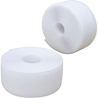 AERZETIX C65997 Bande/rouleau de scratch 50 mm 5 mètre auto-agrippant organisateur/serre câbles ruban sac vêtement attache sangle couleur: blanc en polyamide et polyester - Publicité AERZETIX C65997 Bande/rouleau de scratch 50 mm 5 mètre auto-agrippant organisateur/serre câbles ruban sac vêtement attache sangle couleur: blanc en polyamide et polyester - Publicité