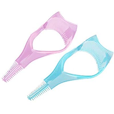 PULABO 3in1 mascara bouclier garde cils pinceau bigoudi guide applicateur peigne outil de maquillage couleur aléatoire rentable et durable Haute qualité Sécurité - Publicité PULABO 3in1 mascara bouclier garde cils pinceau bigoudi guide applicateur peigne outil de maquillage couleur aléatoire rentable et durable Haute qualité Sécurité - Publicité