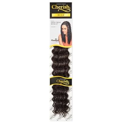 CHERISH /Deep Twist Bulk 55,9 cm / Tresses de cheveux au crochet/Couleur 2 - Publicité CHERISH /Deep Twist Bulk 55,9 cm / Tresses de cheveux au crochet/Couleur 2 - Publicité