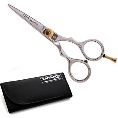 Sanguine ® Ciseaux Extrêmement forte pour la Moustache, Barbe et Sourcils, 11,5 cm, Chrome, Présentation de Cas - Publicité Sanguine ® Ciseaux Extrêmement forte pour la Moustache, Barbe et Sourcils, 11,5 cm, Chrome, Présentation de Cas - Publicité