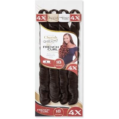 CHERISH Lot de 4 extensions de cheveux synthétiques bouclés bouclés 4 x boucles francaises 18 (couleur 4 marron foncé) - Publicité CHERISH Lot de 4 extensions de cheveux synthétiques bouclés bouclés 4 x boucles francaises 18 (couleur 4 marron foncé) - Publicité
