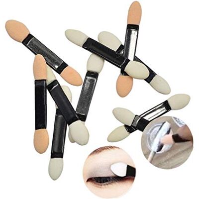 LAVALINK Double face Pinceau fard à paupières éponge Astuce ovale Maquillage 10 Pièces couleur aléatoire - Publicité LAVALINK Double face Pinceau fard à paupières éponge Astuce ovale Maquillage 10 Pièces couleur aléatoire - Publicité