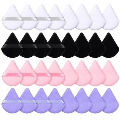 XRYIMYI 32PCS Pinceaux à Poudre Triangulaire, Éponge Maquillage Velours Doux, Applicateur Fond de Teint et Poudre Libre, Design Double Face pour Zone T, Accessoire Beauté Usage Quotidien - Publicité XRYIMYI 32PCS Pinceaux à Poudre Triangulaire, Éponge Maquillage Velours Doux, Applicateur Fond de Teint et Poudre Libre, Design Double Face pour Zone T, Accessoire Beauté Usage Quotidien - Publicité